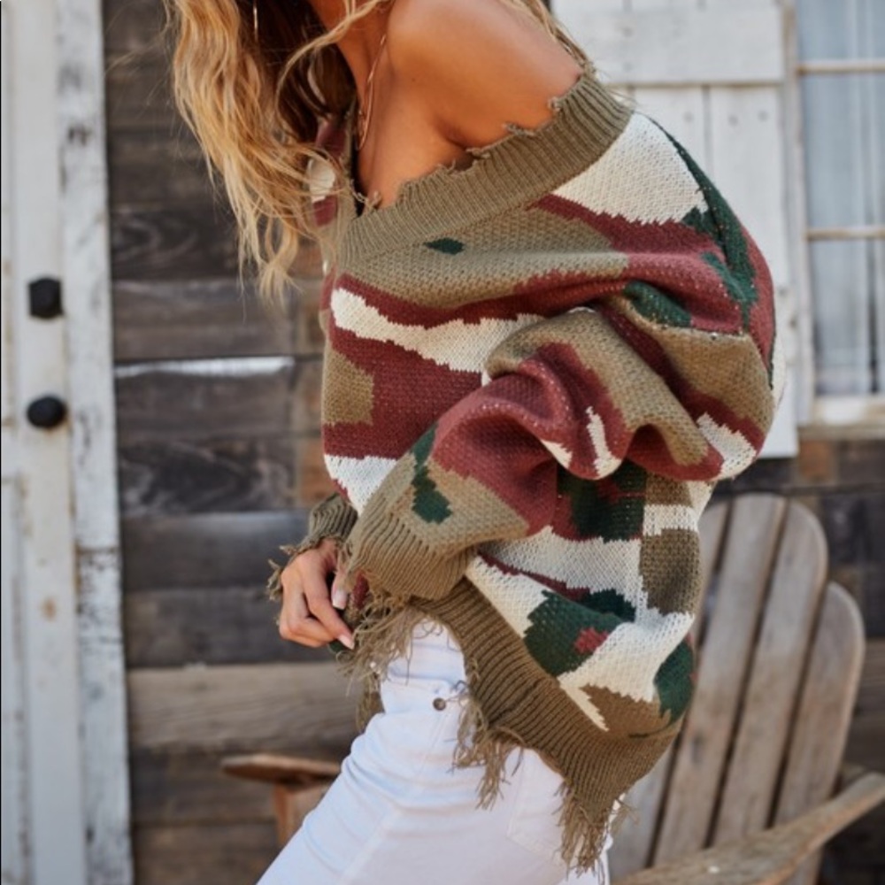 Camo sweater - Picture 3 of 4